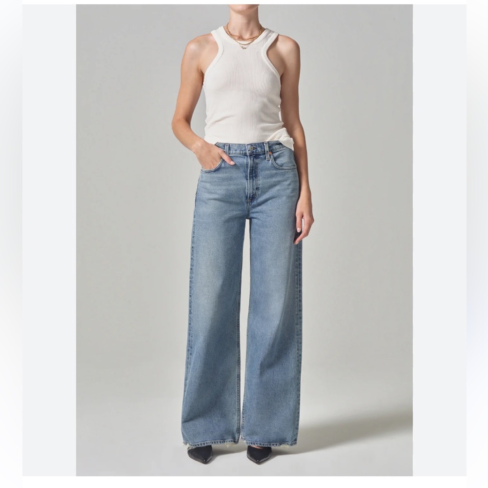 Citizens of Humanity size 27 Paloma Baggy Blue Jeans In Fontana